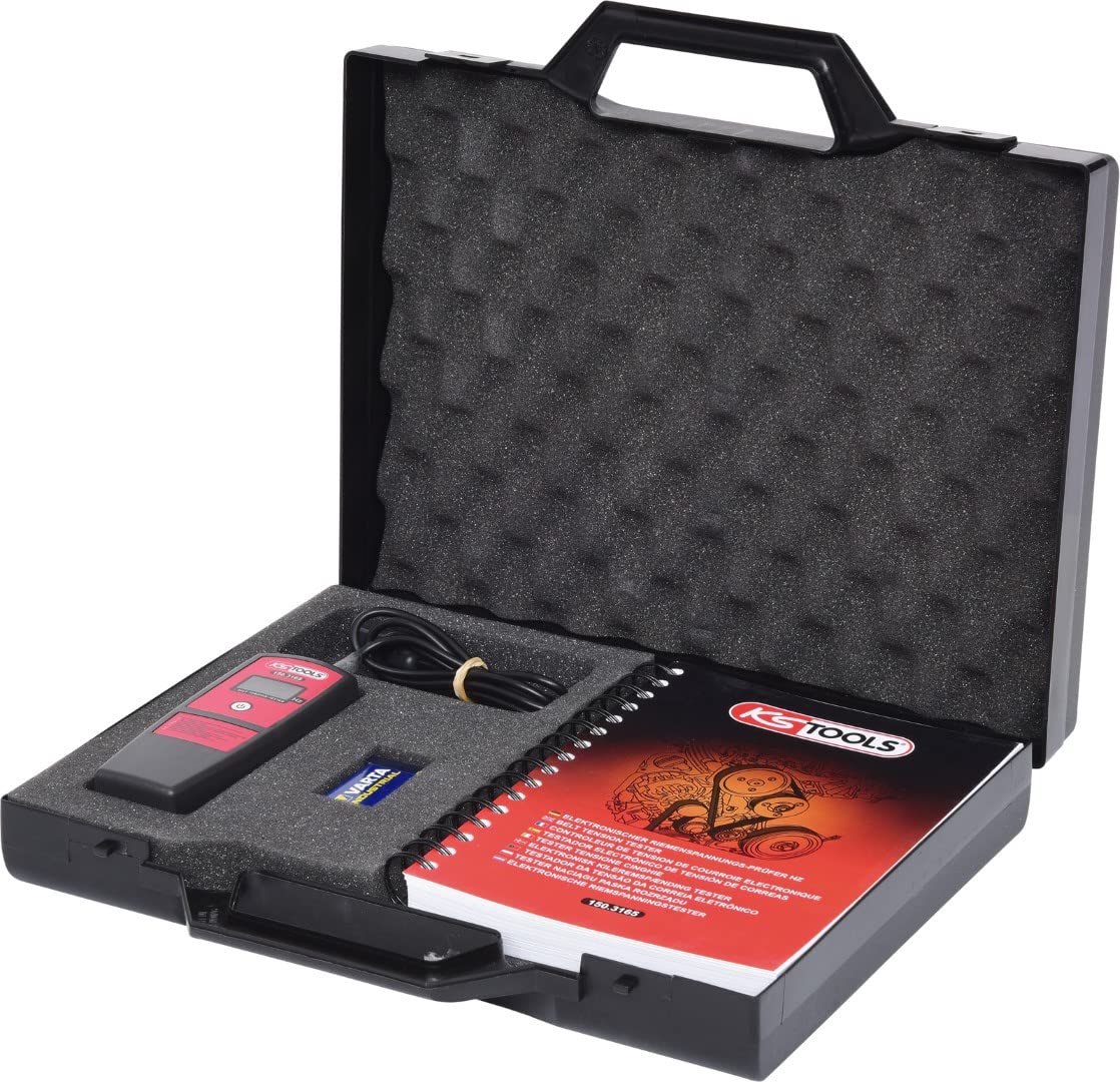 KS Tools 150.3165 Comprobador electrónico de tensión de correas HZ