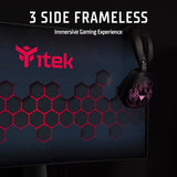 Itek Monitor GGF - 27" Plano - QHD 2560x1440- IPS- 165Hz- 16:9-1ms- 2xHDMI- 2xDP- HDR- HAS- Sincronización adaptativa