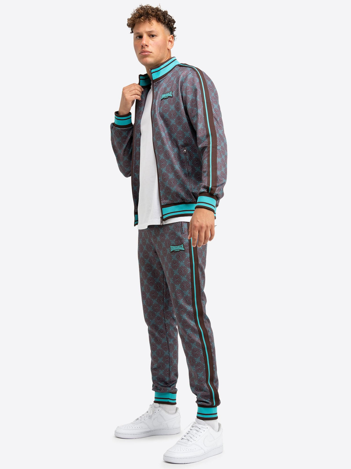Lonsdale Before 8 Traje, Marrón/Turquesa, M Hombres