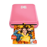 KODAK Step Impresora de fotos instantánea para smartphone - Mini portátil inalámbrica en color - Fotos adhesivas Zink 2x3” - Bluetooth compatible con iOS y Android - App de edición divertida - Rosa