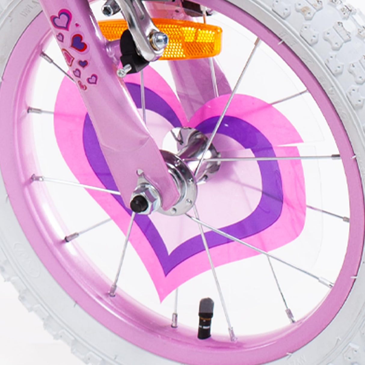 SCH Bici Pink Love Bicicleta niño, Rosa, 14" (35,5 cm)