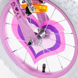SCH Bici Pink Love Bicicleta niño, Rosa, 14" (35,5 cm)