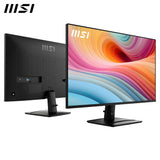 MSI Pro MP275 E2 - Pantalla de Escritorio (27 Pulgadas, Full HD), Pantalla IPS 1920 x 1080, sin Bordes, 120 Hz, Respetuoso con los Ojos, Altavoces incorporados, Tilt-Adjustable - HDMI 2.0, DP (1.2a
