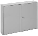 Burg-Wachter KC200HL Sterling Gabinetes de llaves de doble puerta resistentes, gris, 200 ganchos para llaves