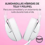 Razer Kraken Kitty V2 - Auriculares RGB con Cable y Kitty Ears para Juegos y Streaming (325 g, transductores Triforce de 40 mm, micrófono cardioide HyperClear, Sonido Envolvente) Blanco
