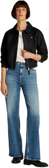 Tommy Jeans Tjw Cotton Jacket Ext, Otras Chaquetas Mujer, Negro (Black), XL Grande