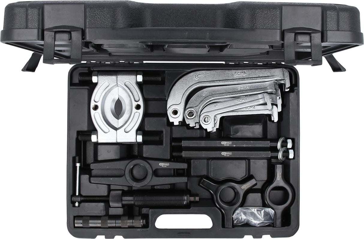 KS Tools 700.1200 Juego de extractores hidráulicos universales de 2 y 3 garras, 22 pzs.