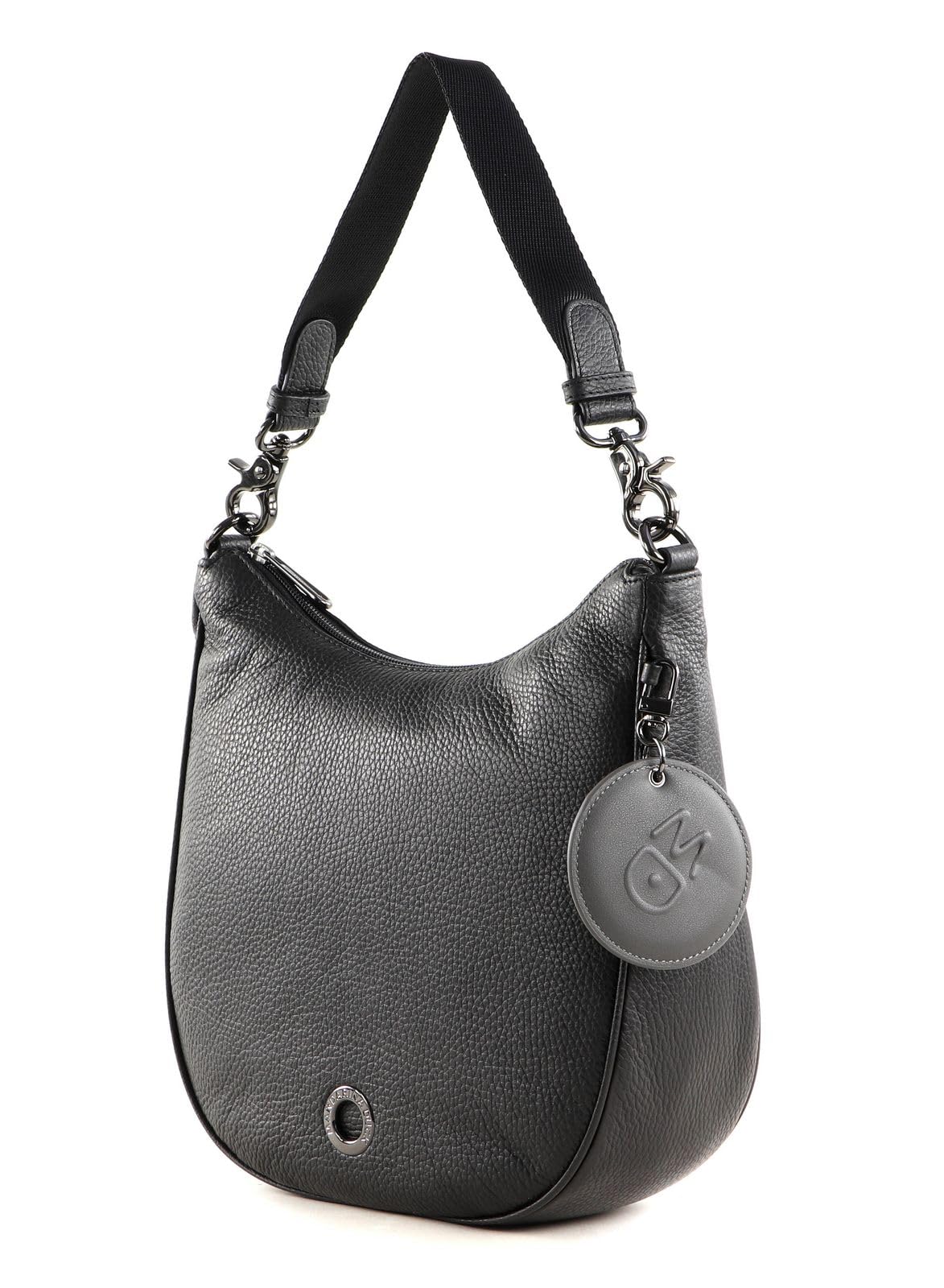 Mandarina Duck Bolso de Hombro Negro (Negro) Mellow Leather P10fzt75 26x28x9.5 (L x H x W)