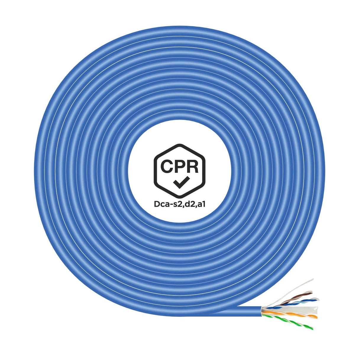 AISENS Cable de Red RJ45 LSZH CPR Dca CAT.6 UTP AWG24. Azul. 305 m