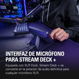 Elgato XLR Dock – Para Stream Deck +, interfaz de micrófono XLR a USB, mezclador de audio personalizable, 75 dB ganancia/alimentación Phantom/Clipguard – Mac/PC, Stream Deck no incluido