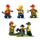 LEGO City Tren de Mercancías con Vehículo Teledirigido - Camión de Juguete, Carretilla Elevadora, 32 Piezas de Vía y & Minifiguras - Regalo para Niños y Niñas de 6+ Años 60198