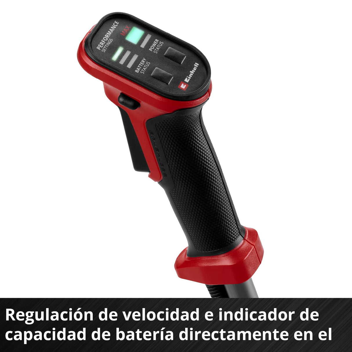 Desbrozadora con batería GP-BC 36/430 Li BL-Solo Einhell Professional Power X-Change (36 V, Brushless, ancho corte 43 cm, doble hilo con mec. de inclinación autom., cuchilla de 3 dientes, sin batería)