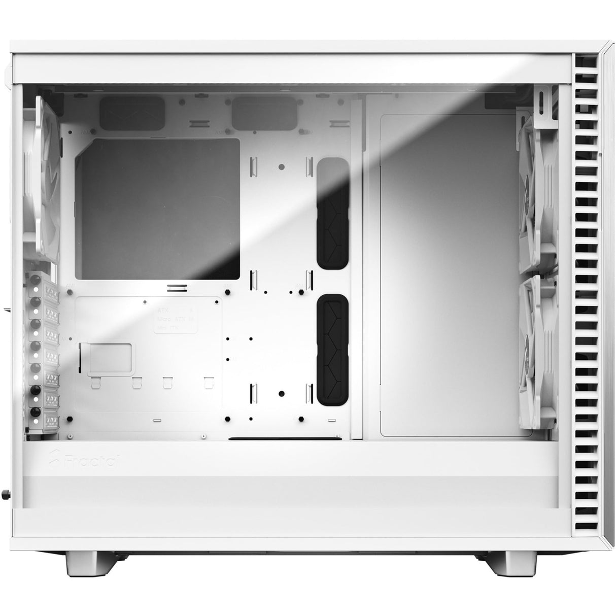 Fractal Design Define 7 White Brushed Aluminum/Steel E,ATX Silent Modular Tempered Glass Window Mid Tower Computer Case