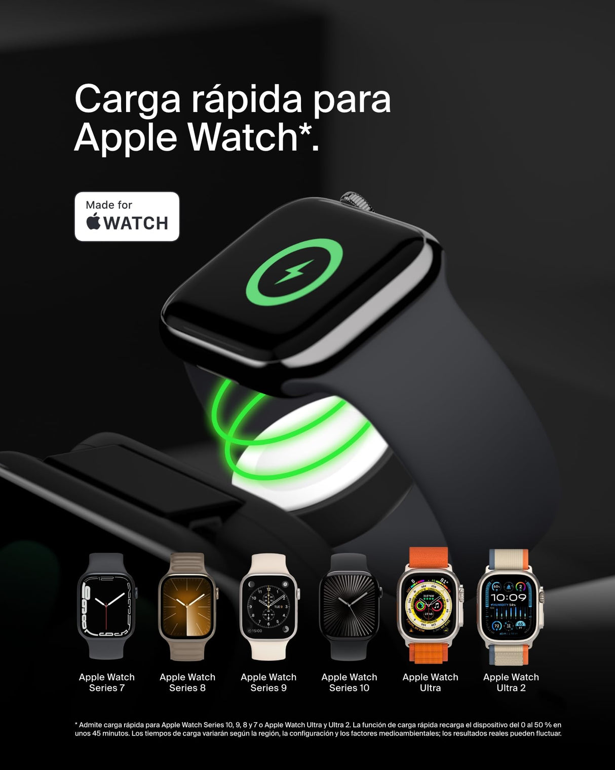 Belkin BoostCharge Pro Cargador inalámbrico Plegable 3 en 1 Qi2, Base de Carga magnética de Viaje 15 W, Soporte de Carga portátil con MagSafe para iPhone 16, 15, 14, Apple Watch 10 y AirPods