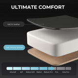 GTPLAYER Silla Gaming con Masajeador Ergonómica Silla Gamer con Reposapiés Reposacabeza, Silla de Oficina Ergonómica, Soporte Lumbar, Silla Juego Ajustable en Altura, Púrpura
