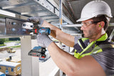 Bosch Professional GDX 18V–200 C - Llave de impacto a batería (18V, 200 Nm, conectable, 2 baterías ProCore x 4.0 Ah, cargador, en L-BOXX)