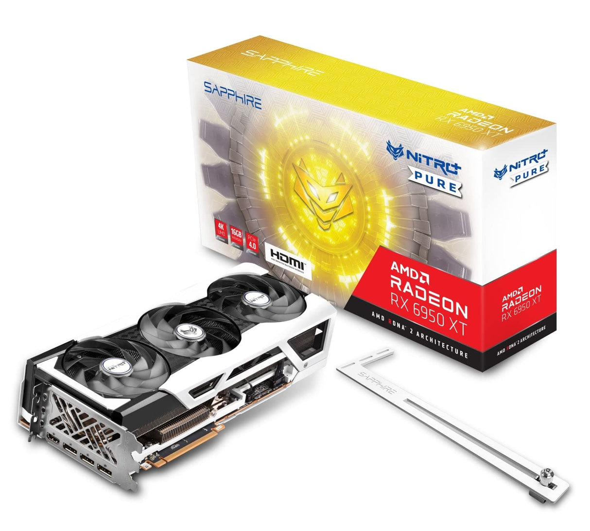 Sapphire Nitro+ AMD RX 6950 XT Pure Gaming OC 16GB GDDR6 HDMI/Viaje, Negro