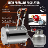VEVOR Forja de Propano de Acero Inoxidable 12 KG Kit de Horno de Fusión de Metales Temperatura Máxima de 1482 °C Horno de Fundición de Propano 30 PSI Juego de Forja para Cobre, Aluminio, Oro, Plata