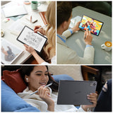 BWJBSW Tablet Android 10.95 Pulgadas HD, 4 GB de RAM, 128 GB, con Altavoces estéreo Quad 8000 mAh, Negro, Wi-Fi, Bluetooth, Type-C