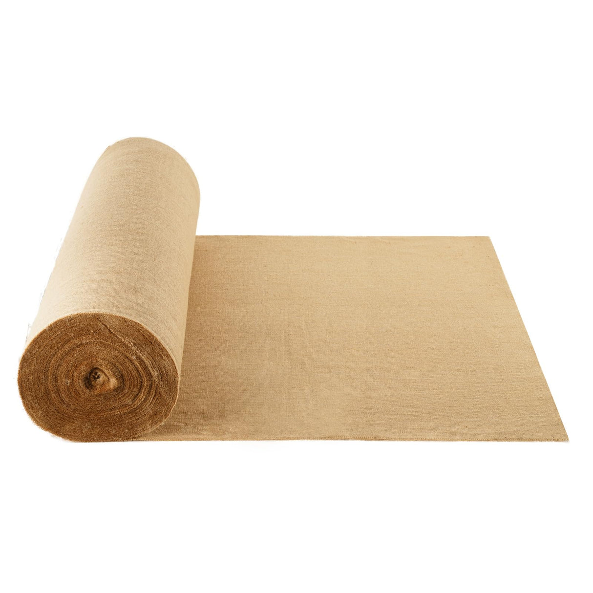 VEVOR Rollo de Tela de Arpillera de 1016 mm x 91,4 m, 50 x 50 Rollos de Tela de Arpillera Natural de Alta Densidad de Ancho, Rollo de Tela de Yute para Envolver Árboles, Decoración, Manualidades