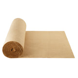 VEVOR Rollo de Tela de Arpillera de 1016 mm x 91,4 m, 50 x 50 Rollos de Tela de Arpillera Natural de Alta Densidad de Ancho, Rollo de Tela de Yute para Envolver Árboles, Decoración, Manualidades