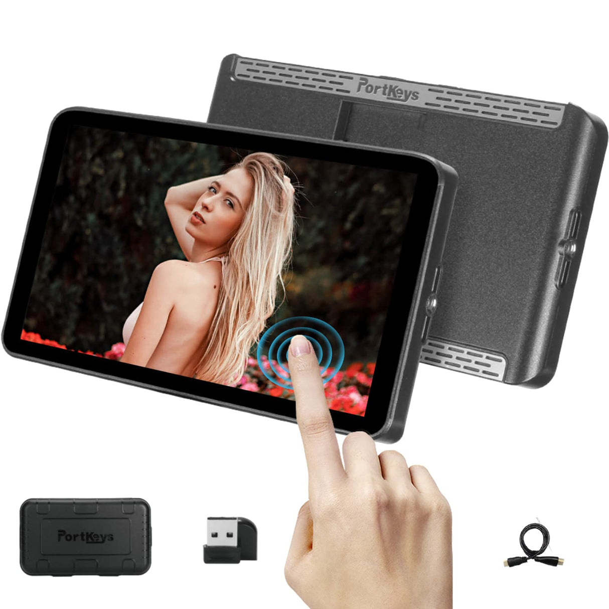 PortKeys LH7P Monitor de cámara Monitor de cámara de Control inalámbrico Salida LUT 4K 3D de 7" de Alto Brillo 1920X1080 1000nit 1080P60 Salida HDMI para BMPCC 4K (Zoom) BMPCC 6KBMPCC 6K Pro.