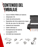 Canon Pixma TR150 Impresora, con bateria negro