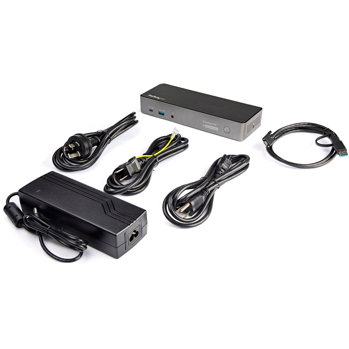 StarTech.com Docking Station USB-C USB-A 10Gbps, Replicador de Puertos USB Tipo C USBA para 3 Monitores DisplayPort y HDMI 4K 60Hz, PD 85W, Hub Ladrón 6xUSB, Red Gigabit, Audio, (DK31C3HDPDUE)