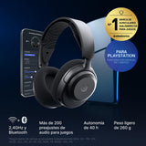 SteelSeries Arctis Nova 3P Wireless Auriculares Gaming multiplataforma - App - Batería 40h - Controladores magnéticos de neodimio - 2,4 GHz/Bluetooth - Micro extraíble - PS5, PS4, PC, Switch -Negro