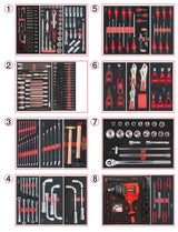 KS Tools 714.0330 Composición de 354 herramientas pl 8 cajones para carro