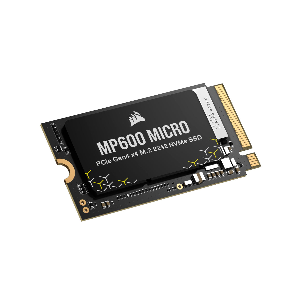 Corsair MP600 Micro 2TB M.2 NVMe PCIe x4 Gen4 SSD – M.2 2242 – hasta 7.000 MB/s de Lectura Secuencial – Compatible con Los Portátiles Lenovo Legion Go y Thin PCIe 4.0 – Negro
