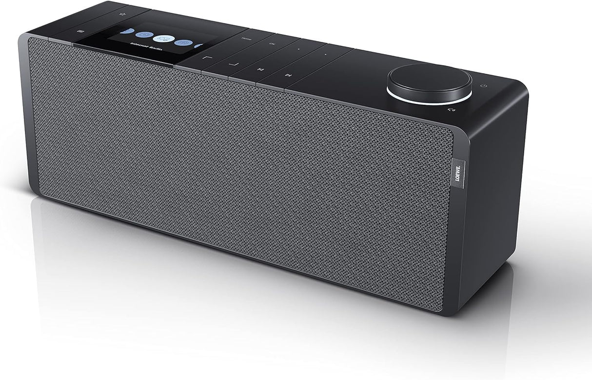 Loewe Klang s1 - Radio Inteligente, Altavoz de 80 vatios con conexión Bluetooth/WiFi, transmisión Desde Todos los Principales Servicios, Sonido excepcional y diseño Moderno, Gris basalto