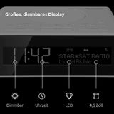 TechniSat DIGITRADIO 51 - Radio Despertador DAB+ (DAB, FM, Radio Reloj, Despertador con 2 Tiempos de Alarma Ajustables, Función de Repetición, Temporizador, Pantalla Regulable) Blanco