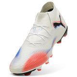 PUMA Future 8 Pro FG/AG, Zapatillas de fútbol Unisex Adulto, Blanco Negro Rojo Brillante, 41 EU