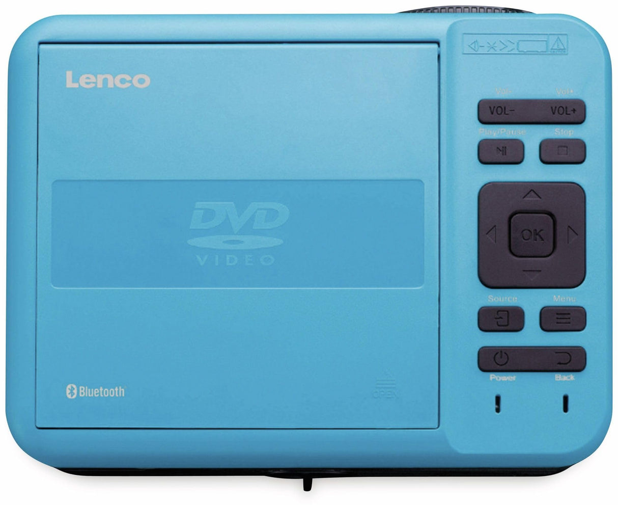 Lenco LPJ-500 - Proyector Bluetooth (2800 lúmenes, 30.000 horas de vida útil, Full HD, Bluetooth 5.0, 2 entradas HDMI, USB, puerto SD, AV-in, VGA, color azul)