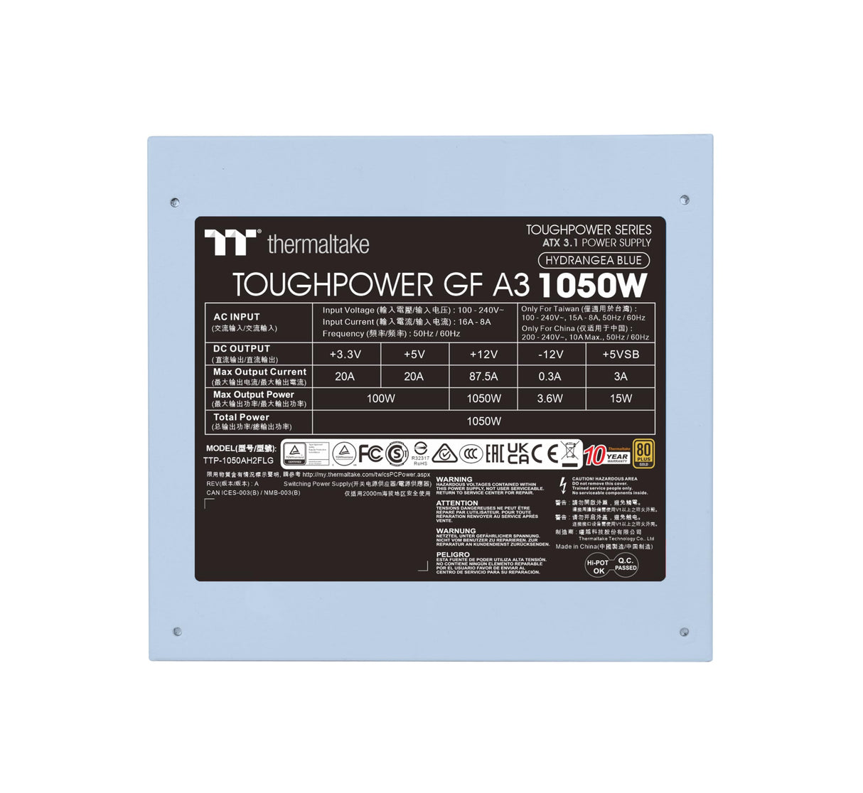 Toughpower GF A3 Hydrangea Blue 1050W