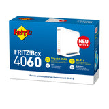 AVM Fritz!Box 4060 (Router Wi-Fi 6 Mesh Router, hasta 4.800 Mbps (5 GHz) y 1.200 Mbps (2.4 GHz), 3 x Gigabit LAN, DECT Base, USB 3.0, versión Alemana
