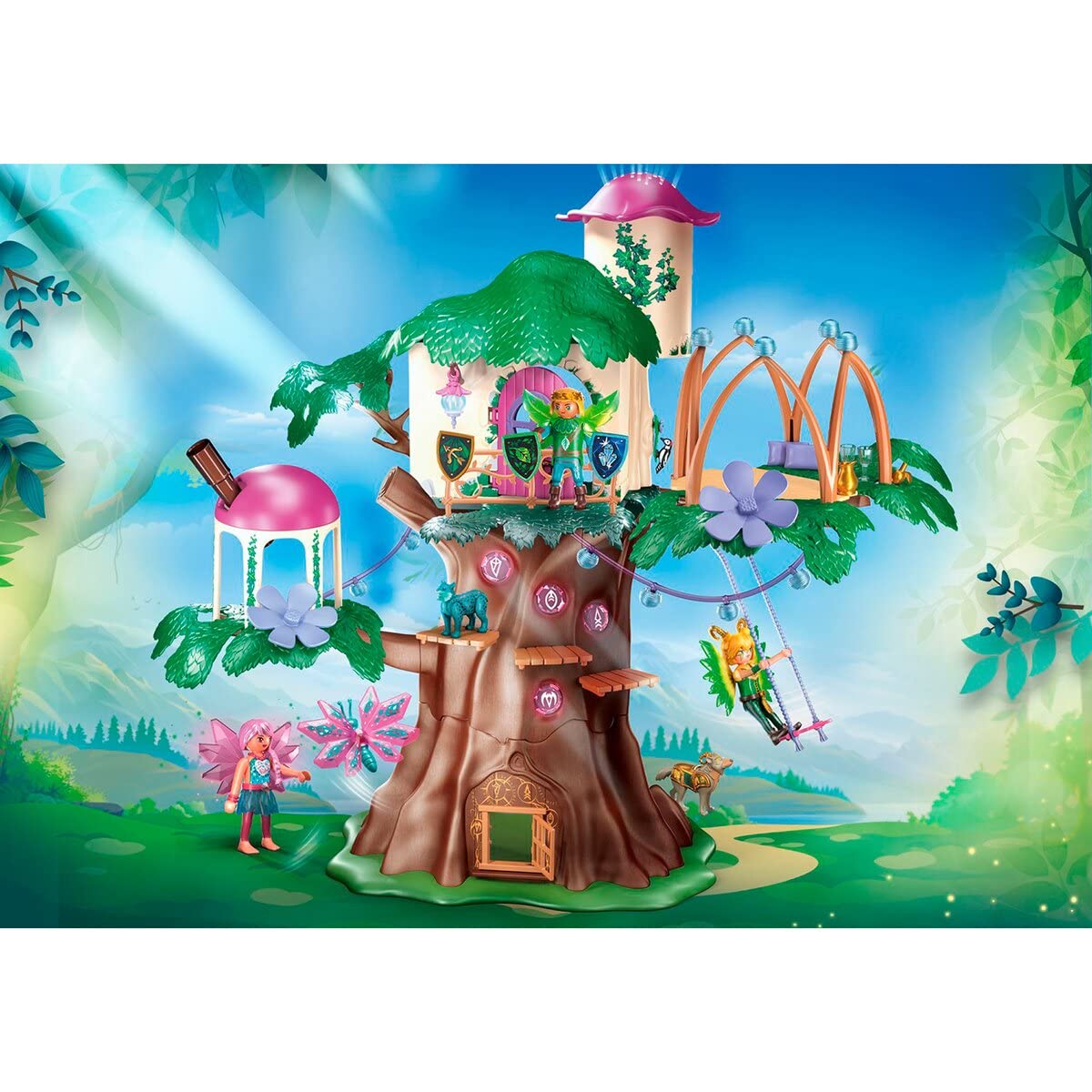 PLAYMOBIL Adventures of Ayuma 70799 Árbol de la Comunidad, con Efecto de luz, A Partir de 7 Años