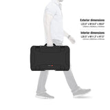Nanuk 935 - Funda rígida Impermeable con Ruedas y Divisor Acolchado, Color Negro