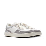 Clarks Men's Courtlite Race Sneaker, Light Grey Combi, 42.5 EU