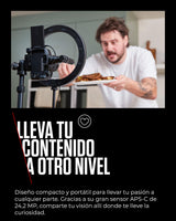 Canon EOS R50 Cuerpo Cámara Mirrorless + Objetivo RF-S 18-45 mm + RF 75-300mm Kit Doble Zoom -4 EV, Vídeo 4K 30 fps, Dual Pixel CMOS AF II, Pantalla Táctil de Ángulo Variable, Negro