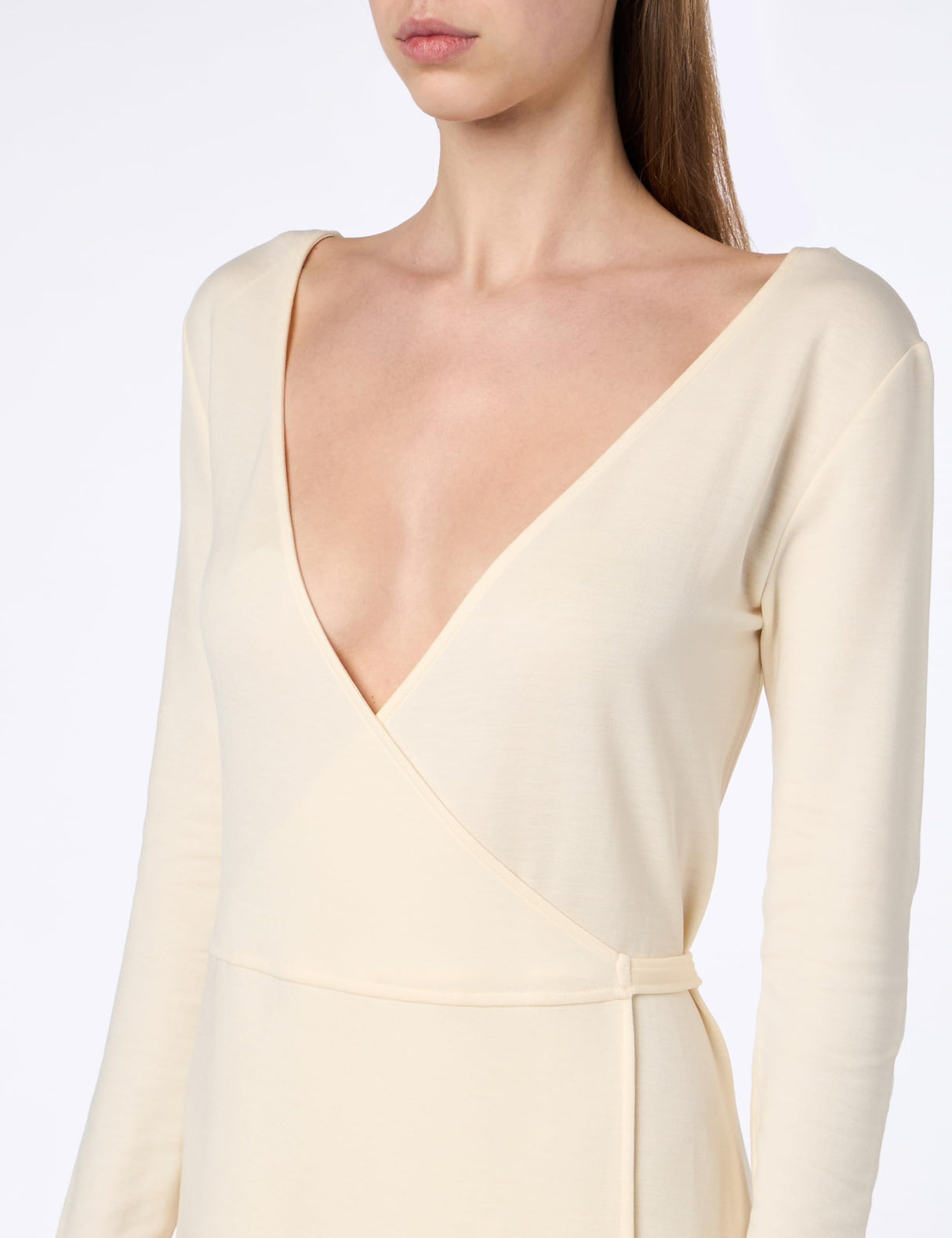 Tommy Hilfiger Vestido Envolvente Mujer Cuello de Pico, Blanco (Calico), XXL