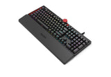AOC AGON AKG700 Teclado de gaming - Teclado para PC con distribución en español e interruptores Cherry MX Red, Anti-Ghosting, N-Key Rollover y software programable AOC G-Tools, negro