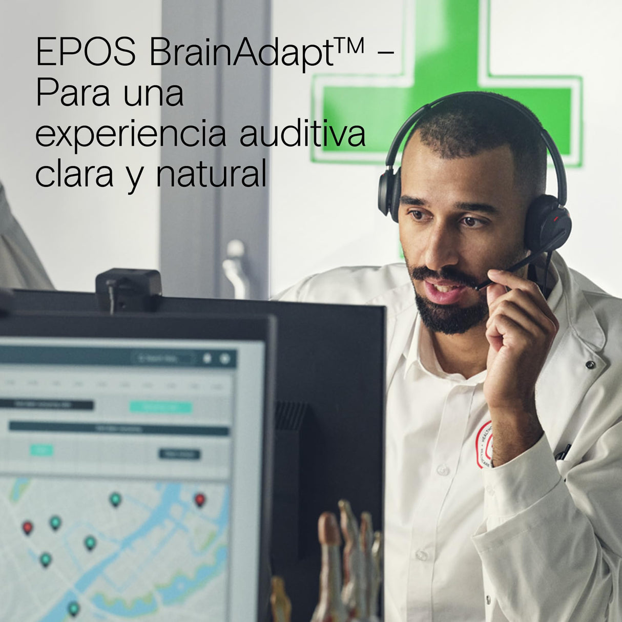 EPOS Impact 760 Auriculares USB-C y USB-A con Micrófono y Cancelación de Ruido, para Oficina y Negocios