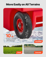 VEVOR Tanque de Combustible Portátil 121 L con Bomba de Transferencia de Combustible Eléctrica de 10 GPM, Manguera de 3,96 m, Boquilla Autosellante, Contenedor de Combustible para Diésel, Rojo