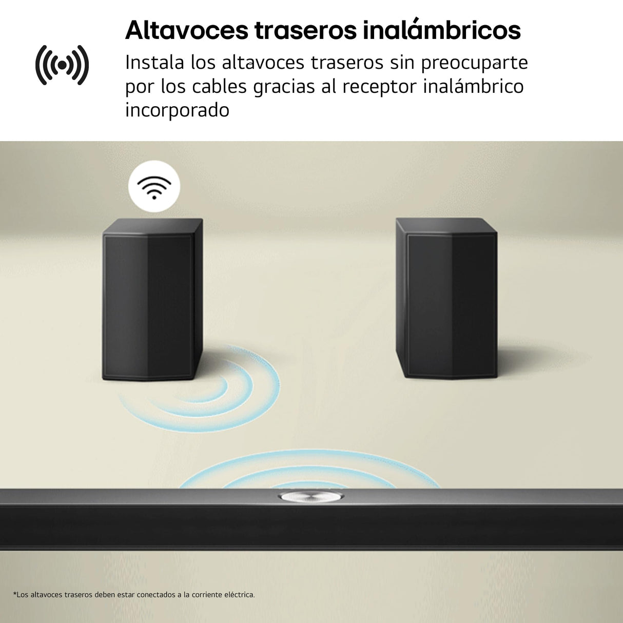 LG DS60TR - Barra de Sonido, Bluetooth, 440W, 5.1 Canales con Subwoofer, Altavoces Traseros, Dolby Digital, DTS Digital Surround, Negro