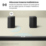 LG DS60TR - Barra de Sonido, Bluetooth, 440W, 5.1 Canales con Subwoofer, Altavoces Traseros, Dolby Digital, DTS Digital Surround, Negro