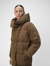 Object Objlouise Noos-Chaqueta Larga, Dark Earth, S para Mujer