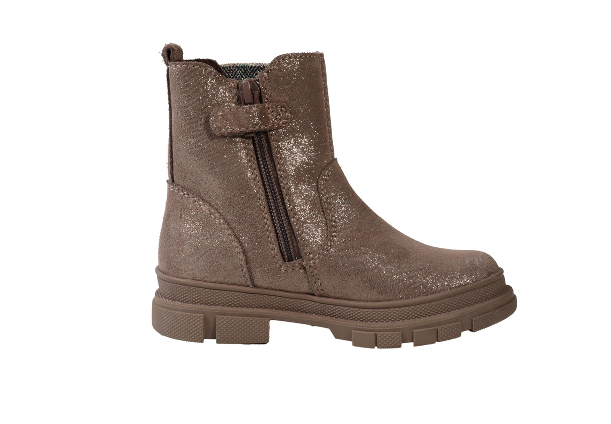 Lurchi 63L1113003, Botas Cortas al Tobillo, Taupe Glitter, 27 EU