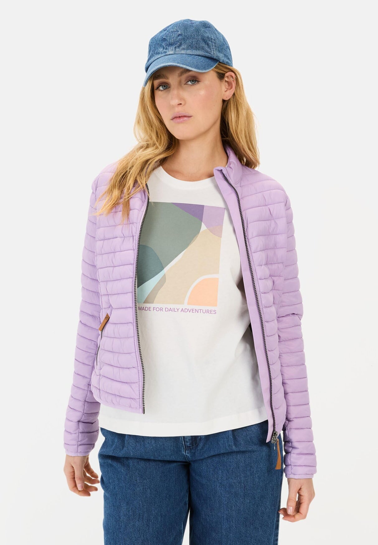 camel active 330680-5e50 Chaqueta, Morado, 46 Mujeres